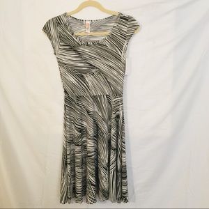 American Twist Black and White Jersey Dress size S